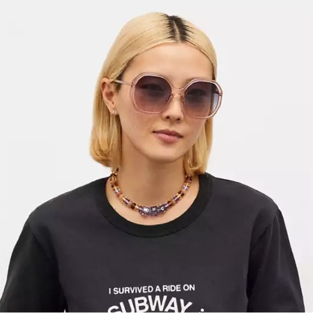 EUC Coach Oversized Geo sunglasses